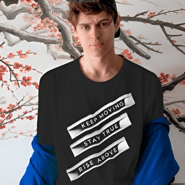 T-shirt Continuer à avancer Restez en pleine ascension | M (Créateur téléchargé)