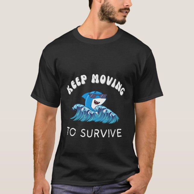 T-shirt Continuer à bouger (Devant)