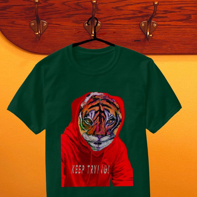 T-shirt Continuer à essayer Tai Chi Tiger (Créateur téléchargé)