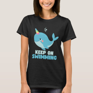 T-shirt Continuer à nager Baleine de Kawaii