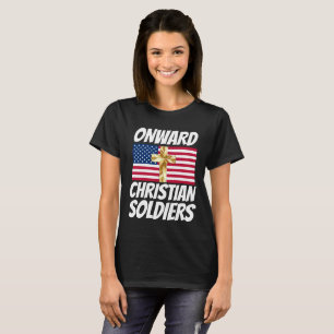 T-SHIRT CONTINUER CHRISTIAN SOILDIERS PATRIOTIC CROSS