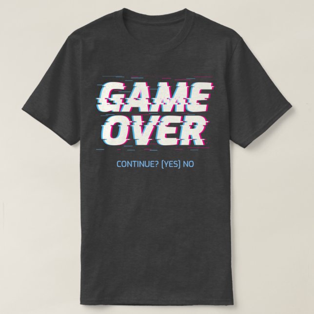 T-shirt Continuer le jeu OuiNon (Design devant)