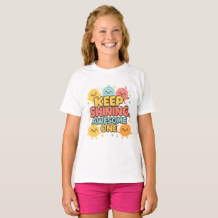 T-shirt Continuez À Briller, Super ! - Motivation mignonne