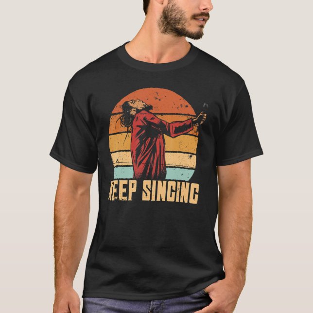 T-shirt Continuez À Chanter Pour Reggae Rasta (Devant)