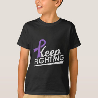 T-shirt Continuez à combattre Alzheimer's Epilepsy Warrior