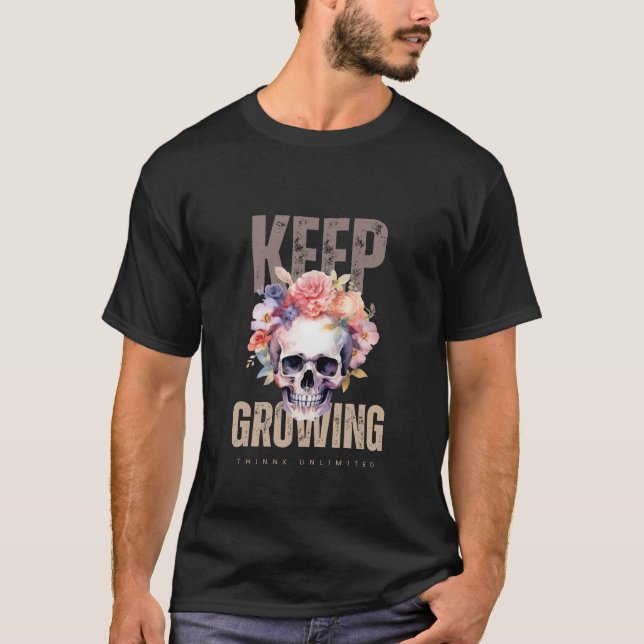 T-shirt continuez à grandir (Devant)