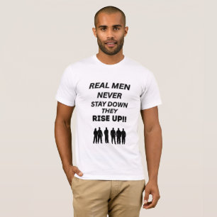 T-SHIRT CONTINUEZ À MONTER !  HOMMES VRAIS BLANC NOIR TRI-