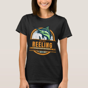 T-shirt Continuez à rembobiner. Plaisir de pêche