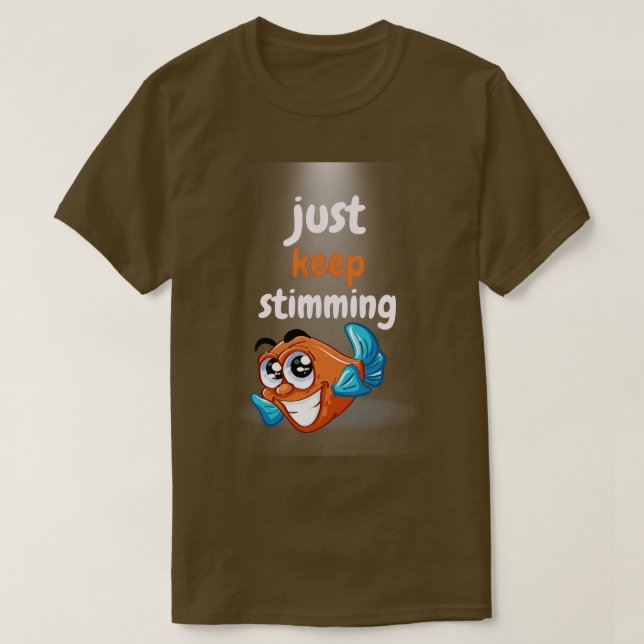 T-shirt Continuez à Sensibilisation sur l'autisme de timmi (Design devant)