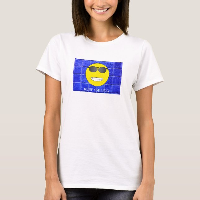 T-shirt Continuez à sourire (Devant)