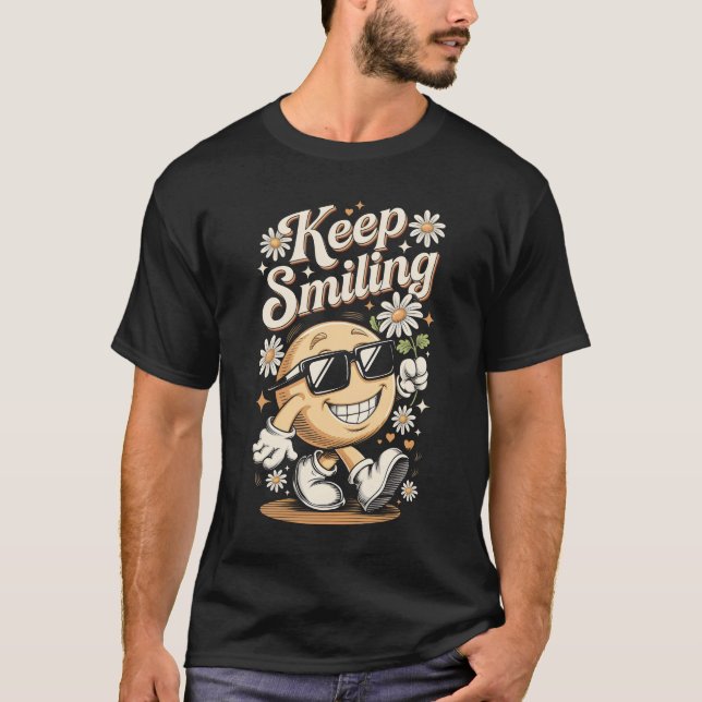 T-shirt Continuez à sourire (Devant)