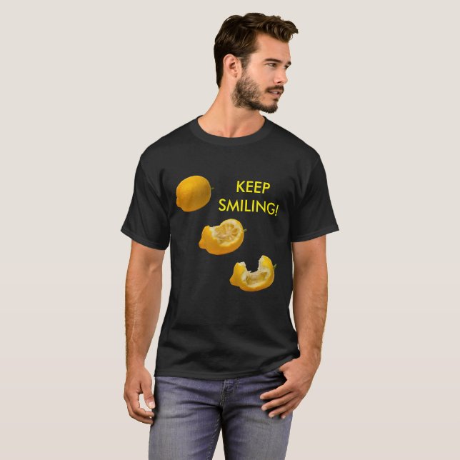 T-shirt Continuez à sourire (Devant entier)