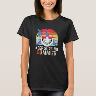 T-shirt Continuez à surfer nuls rétro vintage surfant effr