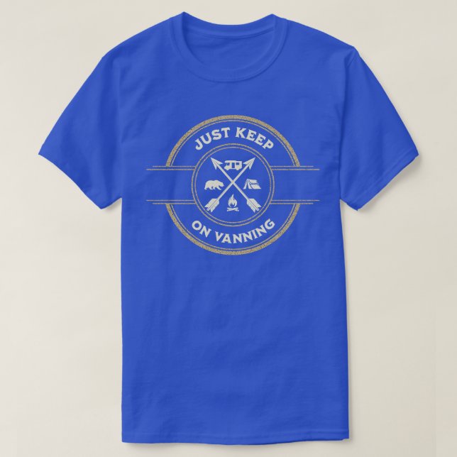 T-shirt Continuez à vanning van style de vie amoureux (Design devant)
