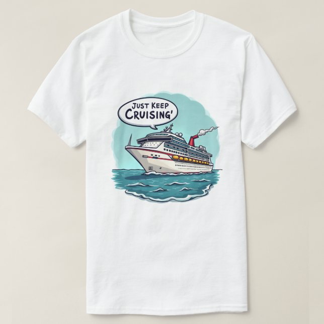 T-shirt Continuez juste à croiser (Design devant)