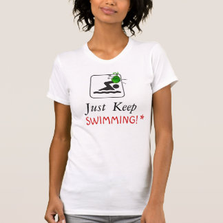T-shirt Continuez juste la natation ! chemise