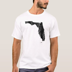 T-shirt Contour affligé d'état de la Floride