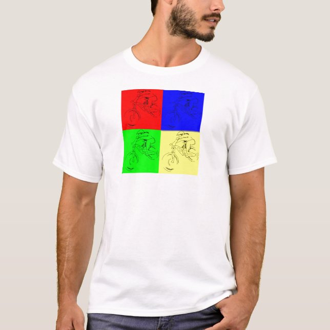 T-shirt Contour de cavalier (Devant)