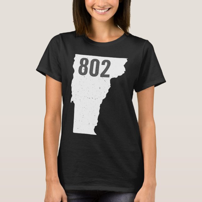 T-shirt Contour de l'État avec fierté de l'indicatif régio (Devant)