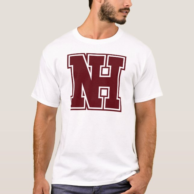 T-shirt Contour de logo de NH (Devant)