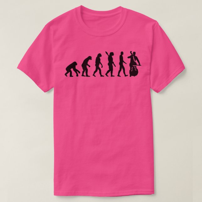 T-shirt Contrabasse de l'évolution (Design devant)