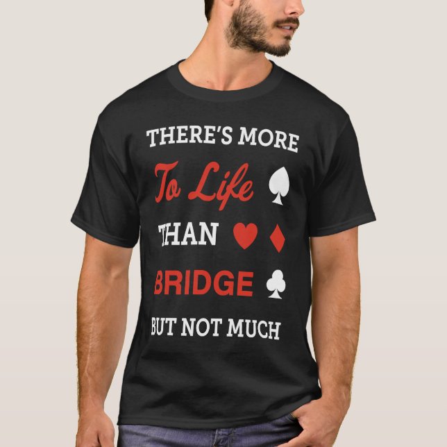 T-shirt Contract Bridge Bidding Duplicate Card Game Player (Devant)