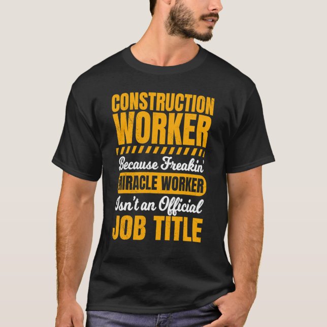T-shirt Contractant des travailleurs de la construction Ca (Devant)
