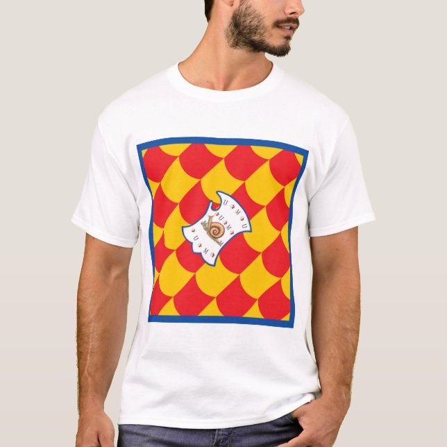 T-shirt Contrada della Chiocciola (Escargot) Palio (Devant)
