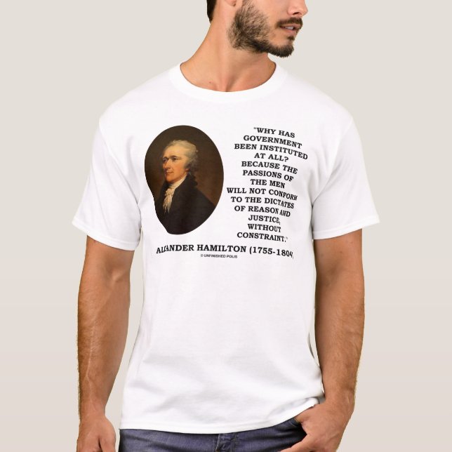 T-shirt Contrainte de la passion du gouvernement Alexander (Devant)