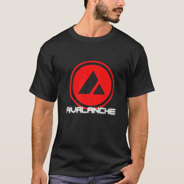 T-shirt Contrat intelligent AVAX Token CryptoCurrency Aval (Devant)
