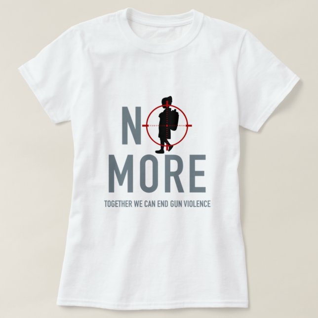 T-shirt contre la violence armée (Design devant)