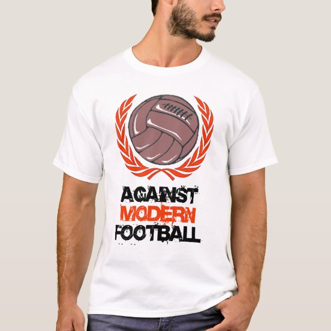 T-shirt contre le football moderne (Devant)