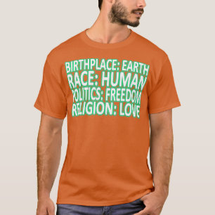 T-shirt Contre le racisme Politique Liberté Amour Don 1
