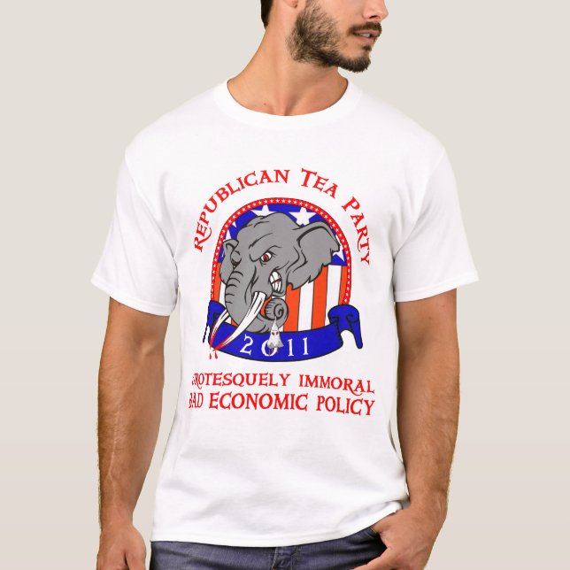 T-shirt contre le Tea Party anti-républicain (Devant)
