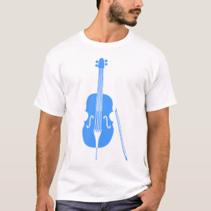 T-shirt Contrebasse - Baby Blue