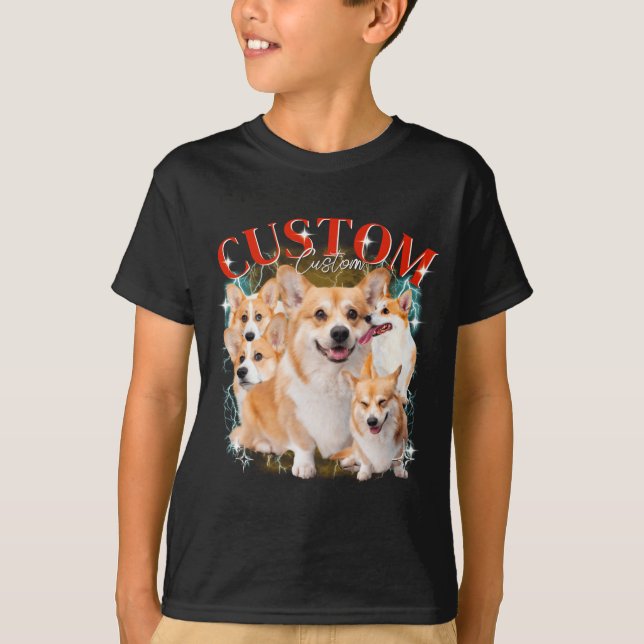 T-shirt Contrefaçon Animaux Chien Chat Drôle 1bk1  (Devant)