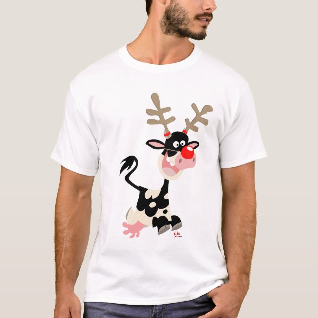 T-shirt contrefait Reindeer de Noël (Devant)