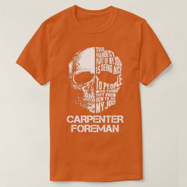 T-shirt Contremaître Charpentier (Design devant)