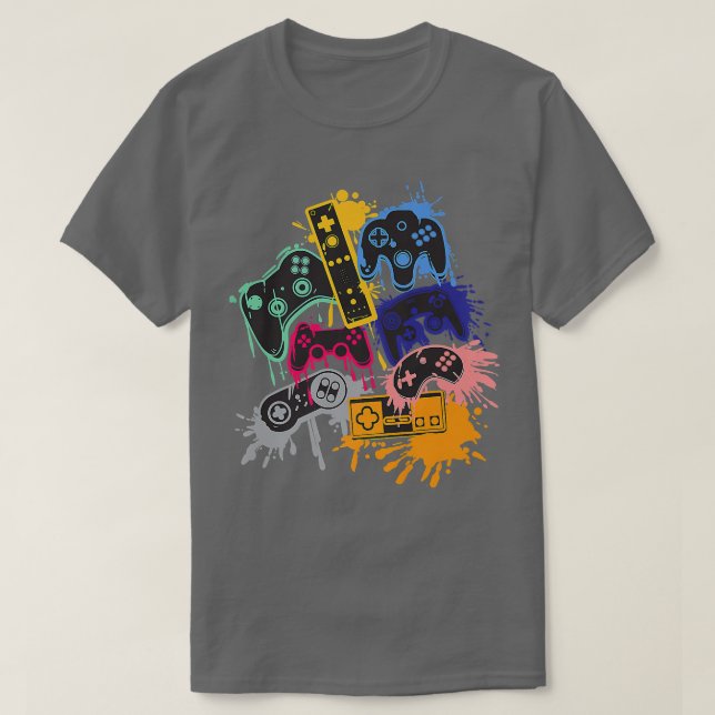 T-shirt Control all the Things Video Game Controller  (Design devant)