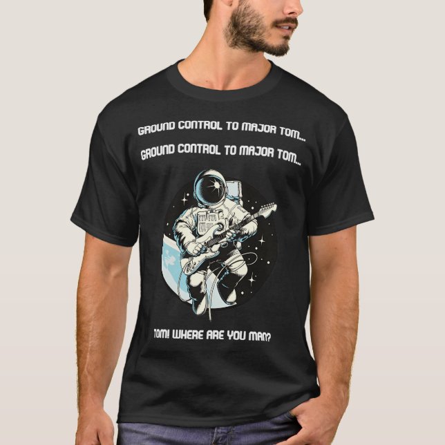 T-shirt Contrôle Au Sol Du Major Tom... (Devant)