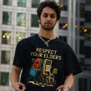T-shirt Contrôle de jeu rétro drôle de respect pour vos aî