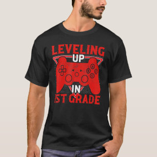 T-shirt Contrôle de jeu vidéo pour les étudiants Levelup i