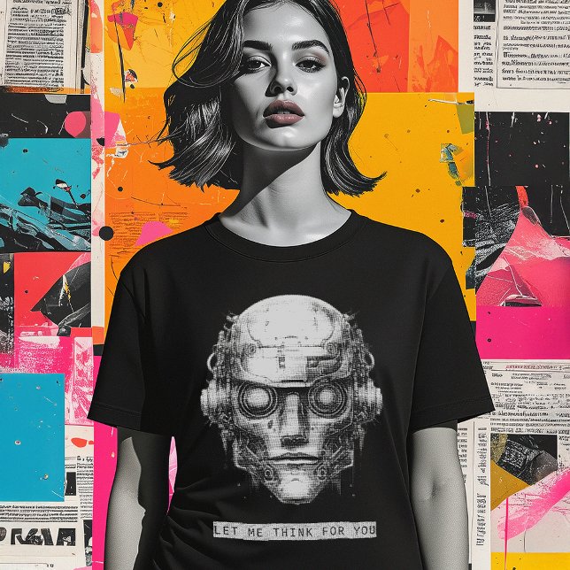 T-shirt Contrôle de l'esprit Cyberpunk Robot femmes (Créateur téléchargé)