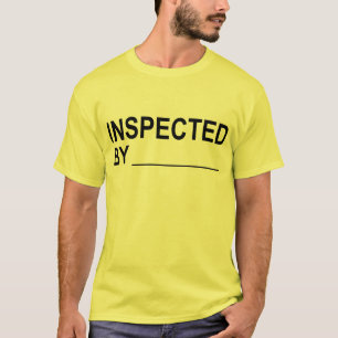 T-shirt Contrôle de qualité INSPECTÉ PAR l'étiquette