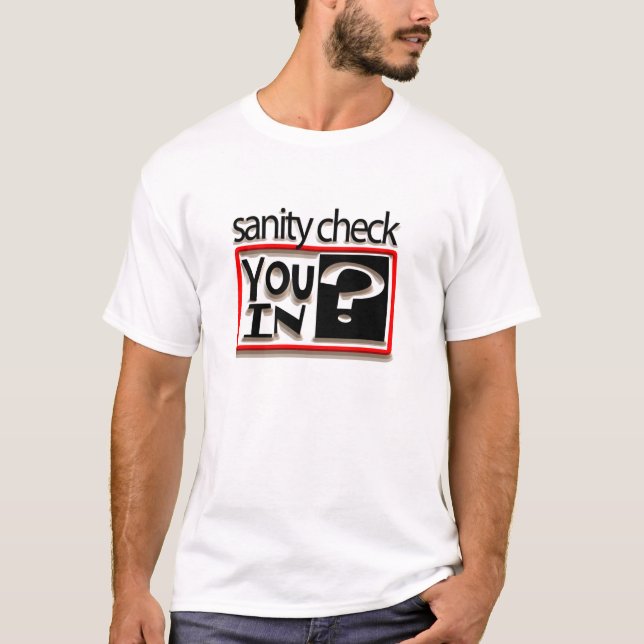 T-shirt contrôle de santé d'esprit… (Devant)