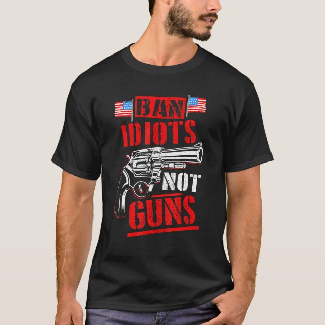 T-shirt Contrôle Des Armes À Feu Pour Hommes Contrôle Des  (Devant)