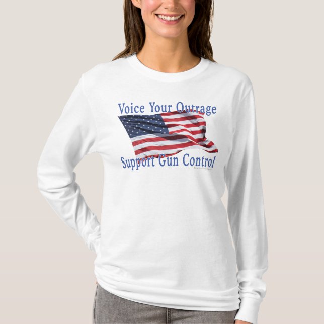 T-shirt Contrôle des armes à feu pour support de l (Devant)