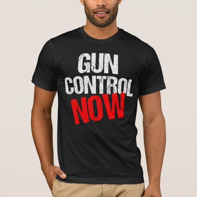 T-shirt Contrôle des armes maintenant (Devant)