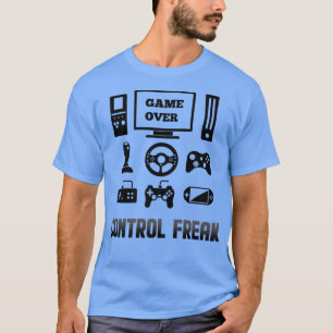 T-shirt Contrôle Freak Joueur vidéo Joueur Joueur Pc Co
