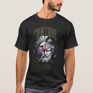T-shirt Contrôle ou Chaos Statue Grecque Explosion Cérébra